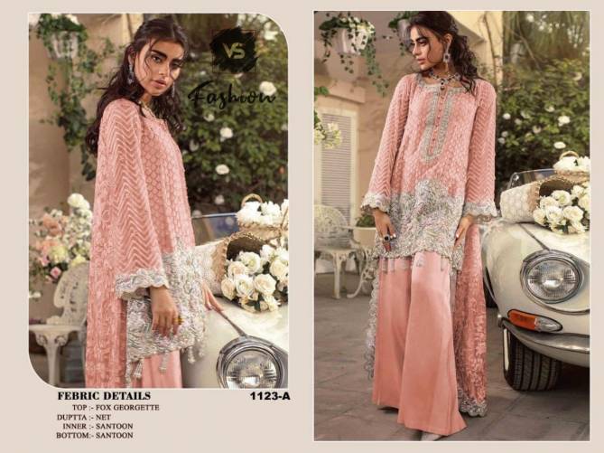 Vs Fashion 1123 Heavy Party Wear Georgette Pakistani Salwar Kameez Collection